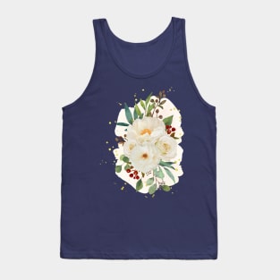 Roses Peony Flower Tank Top